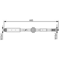 Bosch 1987476180 Brake Hose (BH755)