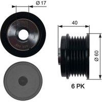 Gates OAP7154 Over Running Alternator Pulley