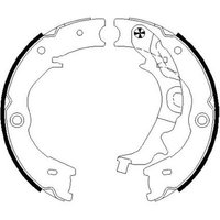 Textar 91072700 Brake Shoe Set