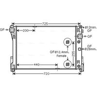 AVA MSA2546 Cooling Radiator