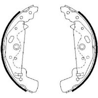 Bosch 0986487643 Brake Shoe Set (BS871)