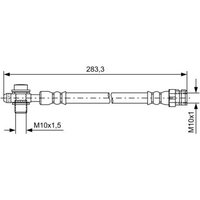 Bosch 1987481736 Brake Hose (BH1966)