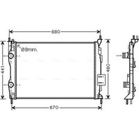 AVA DN2413 Cooling Radiator