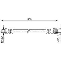 Bosch 1987476453 Brake Hose (BH860)