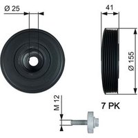 Gates TVD1017A Crankshaft Belt Pulley
