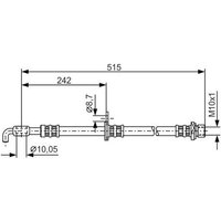 Bosch 1987476780 Brake Hose (BH1448)