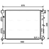 AVA HY2338 Cooling Radiator