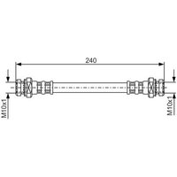 Bosch 1987476395 Brake Hose (BH1452)