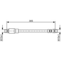 Bosch 1987476171 Brake Hose (BH744)