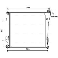 AVA HY2303 Cooling Radiator