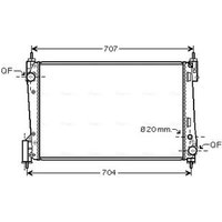 AVA OLA2423 Cooling Radiator