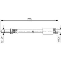Bosch 1987476359 Brake Hose (BH862)