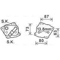 AVA BW3412 Cooling Oil cooler