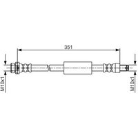 Bosch 1987481705 Brake Hose (BH1589)