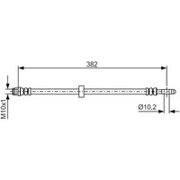 Bosch 1987476696 Brake Hose (BH389)