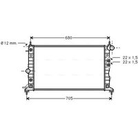 AVA OLA2220 Cooling Radiator