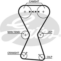 Gates T167RB1 Timing Belt