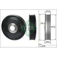 INA 544011010 Crankshaft Pulley