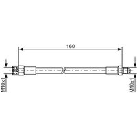 Bosch 1987476230 Brake Hose (BH078)