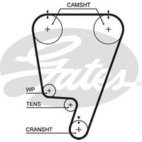 Gates 5642XS Timing Belt