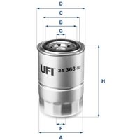 UFI 24.368.00 Fuel Filter