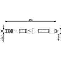 Bosch 1987481004 Brake Hose (BH896)