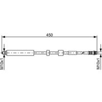 Bosch 1987481051 Brake Hose (BH943)