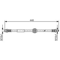 Bosch 1987476808 Brake Hose (BH880)