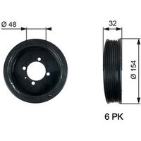 Gates TVD1130 Crankshaft Belt Pulley