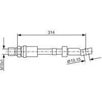 Bosch 1987476408 Brake Hose (BH122)