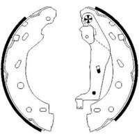 Textar 91057400 Brake Shoe Set