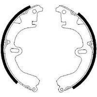Bosch 0986487203 Brake Shoe Set (BS470)
