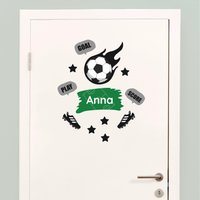 My Nametags Door Sticker - Football