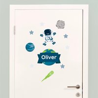 My Nametags Door Sticker - Astronaut