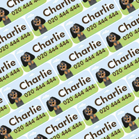 My Nametags 56x Name tags for labelling all belongings - Dog