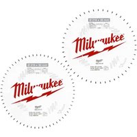 Milwaukee 2 Piece 190mm Circular Saw Blade Set