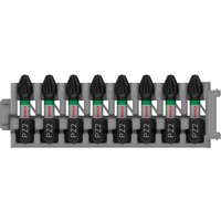 Bosch PRO 8 Piece Impact Control Pozi PZ2 Screwdriver Bit Set