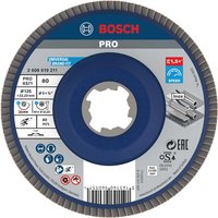 Bosch PRO X Lock Zirconium Abrasive Straight Flap Disc