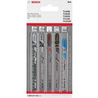 Bosch 5 Piece Jigsaw Blade Set for Wood Plastic Metal and Soft Materials