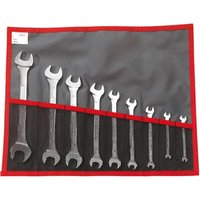 Facom 44.JE9T 9 Piece Double Open Ended Spanner Set in Tool Roll