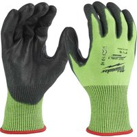 Milwaukee Hi Vis Cut Level 5 Dipped Work Gloves
