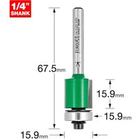 Trend CRAFTPRO Bearing Guided Trimmer Router Cutter