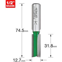Trend CRAFTPRO Two Flute Straight Router Cutter