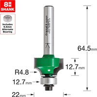 Trend CRAFTPRO Round Over and Ovolo Router Cutter