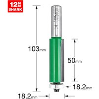 Trend CRAFTPRO Bearing Guided Trimmer Router Cutter