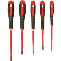 Bahco 5 Piece ERGO Slim VDE Insulated Screwdriver Set