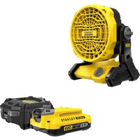 Stanley Fatmax V20 SFMCE001 18v Cordless Fan 1 x 2ah Li-ion Charger