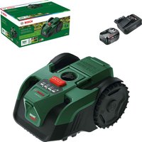 Bosch VISIMOW 18V-100 P4A 18v Cordless Camera Robotic Lawnmower 155mm 1 x 4ah Li-ion Battery Charger