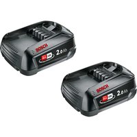 Bosch Genuine GREEN P4A 18v Cordless Li-ion Twin Battery Pack 2ah
