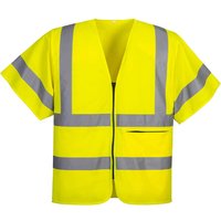 Portwest Short Sleeve Hi Vis Waistcoat with Pocket